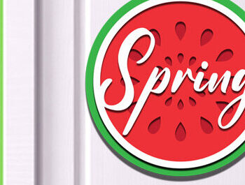 Intra απο ξύλο plywood 3mm-4mm πάχος – Ανοιξιάτικη στρογγυλή πινακίδα Κρεμάστρα πόρτας με λέιζερ Δίασταση  20x20 cm INTRAFABR-61035556 - Image 1