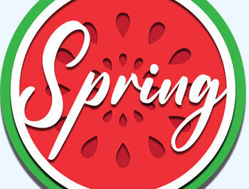 Intra απο ξύλο plywood 3mm-4mm πάχος – Ανοιξιάτικη στρογγυλή πινακίδα Κρεμάστρα πόρτας με λέιζερ Δίασταση  20x20 cm INTRAFABR-61035556 - Image 2