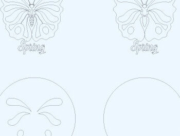 Intra απο ξύλο plywood 3mm-4mm πάχος – Ανοιξιάτικη στρογγυλή πινακίδα Κρεμάστρα πόρτας με λέιζερ Δίασταση  20x20 cm INTRAFABR-61265031 - Image 3