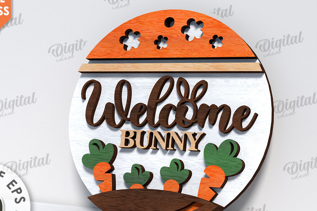 Intra απο ξύλο plywood 3mm-4mm πάχος – Ανοιξιάτικο στρογγυλό σημάδι. Πάσχα στρογγυλό σημάδι Δίασταση  20x20 cm INTRAFABR-116278307