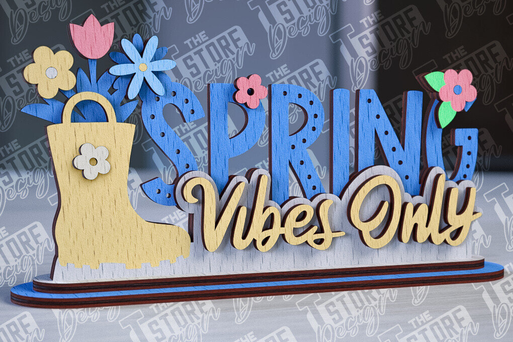 Intra απο ξύλο plywood 3mm-4mm πάχος – Σχεδιασμός κοπής με λέιζερ βάσης ελατηρίου | 3D Stand Δίασταση  20x20 cm INTRAFABR-92259874