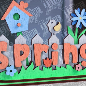 Intra απο ξύλο plywood 3mm-4mm πάχος – Σχεδιασμός κοπής με λέιζερ βάσης ελατηρίου | 3D Stand Δίασταση 20x20 cm INTRAFABR-92260001 - Image 5