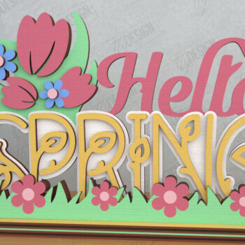 Intra απο ξύλο plywood 3mm-4mm πάχος – Κοπή λέιζερ με ελατήριο | Επιγραφή επιφάνειας εργασίας Δίασταση  20x20 cm INTRAFABR-120093421 - Image 1