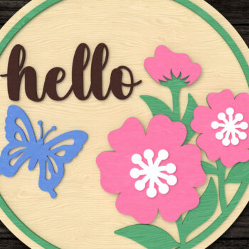 Intra απο ξύλο plywood 3mm-4mm πάχος – Πακέτο Signs Welcome Δίασταση 40x30 cm INTRAFABR-113396596 - Image 3