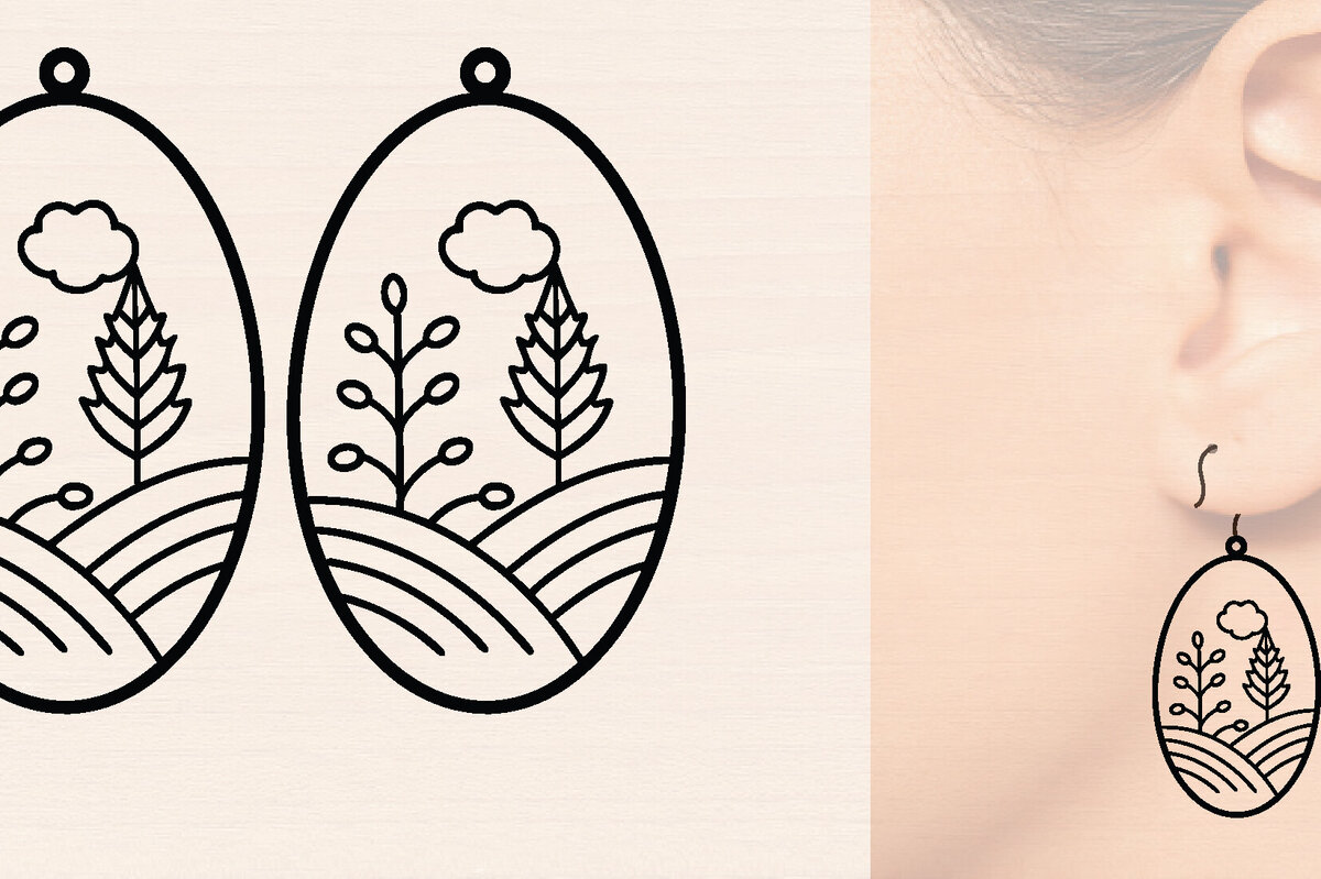 Intra απο ξύλο plywood 3mm-4mm πάχος – Ξύλινα σκουλαρίκια Spring Δίασταση  5x5 cm INTRAFABR-118635372