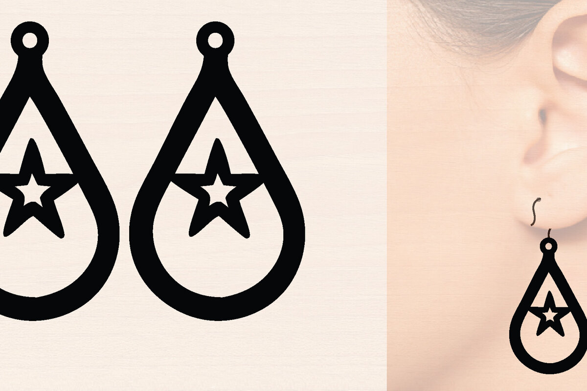 Intra απο ξύλο plywood 3mm-4mm πάχος – Ξύλινα σκουλαρίκια Spring Δίασταση  5x5 cm INTRAFABR-118635553