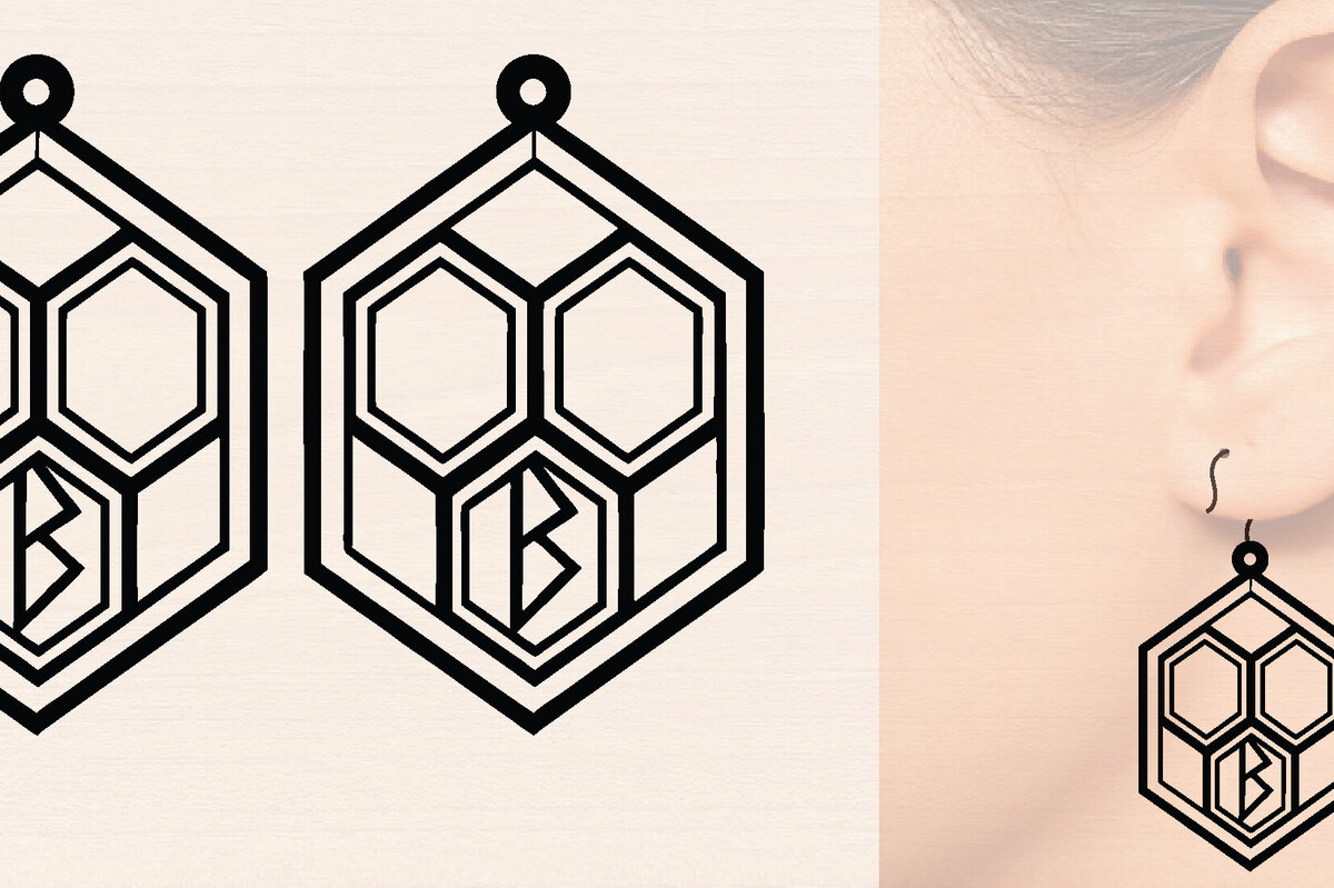 Intra απο ξύλο plywood 3mm-4mm πάχος – Ξύλινα σκουλαρίκια Spring Δίασταση  5x5 cm INTRAFABR-118635581