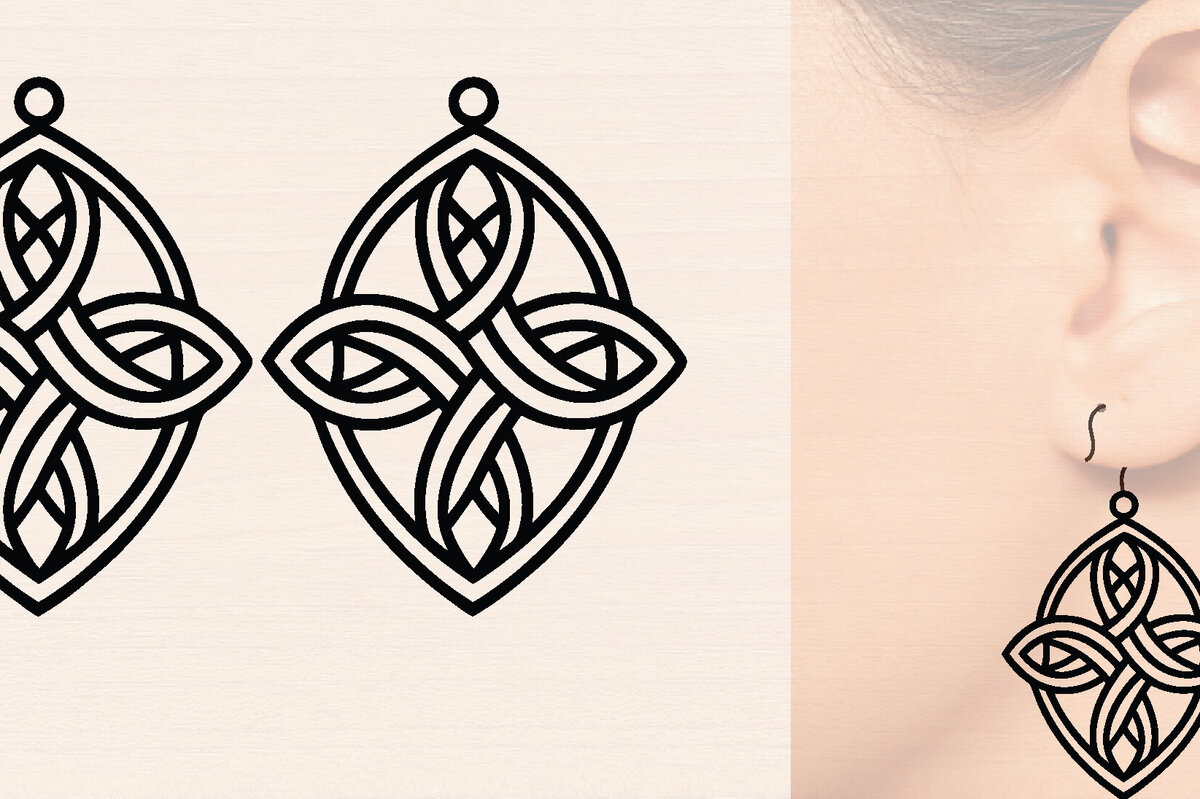 Intra απο ξύλο plywood 3mm-4mm πάχος – Ξύλινα σκουλαρίκια Spring Δίασταση  5x5 cm INTRAFABR-118635738