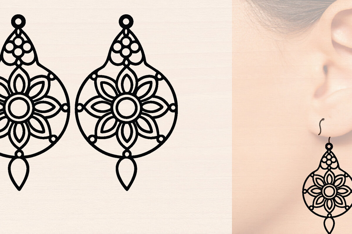 Intra απο ξύλο plywood 3mm-4mm πάχος – Ξύλινα σκουλαρίκια Spring Δίασταση  5x5 cm INTRAFABR-118636174