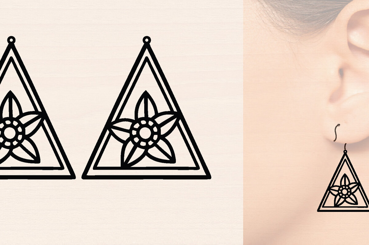 Intra απο ξύλο plywood 3mm-4mm πάχος – Ξύλινα σκουλαρίκια Spring Δίασταση  5x5 cm INTRAFABR-118634559