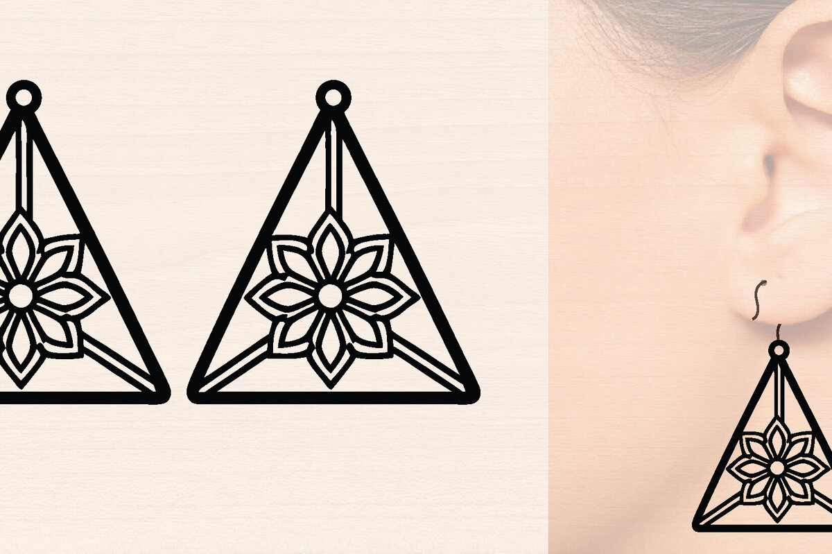 Intra απο ξύλο plywood 3mm-4mm πάχος – Ξύλινα σκουλαρίκια Spring Δίασταση  5x5 cm INTRAFABR-118634608