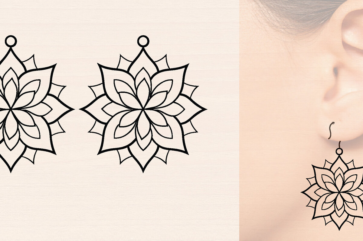 Intra απο ξύλο plywood 3mm-4mm πάχος – Ξύλινα σκουλαρίκια Spring Δίασταση  5x5 cm INTRAFABR-118634839