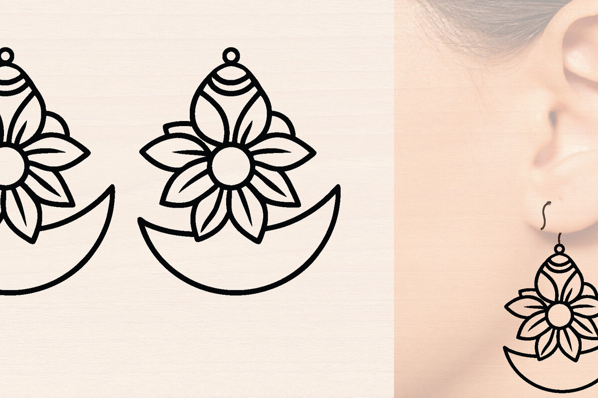 Intra απο ξύλο plywood 3mm-4mm πάχος – Ξύλινα σκουλαρίκια Spring Δίασταση  5x5 cm INTRAFABR-118634933