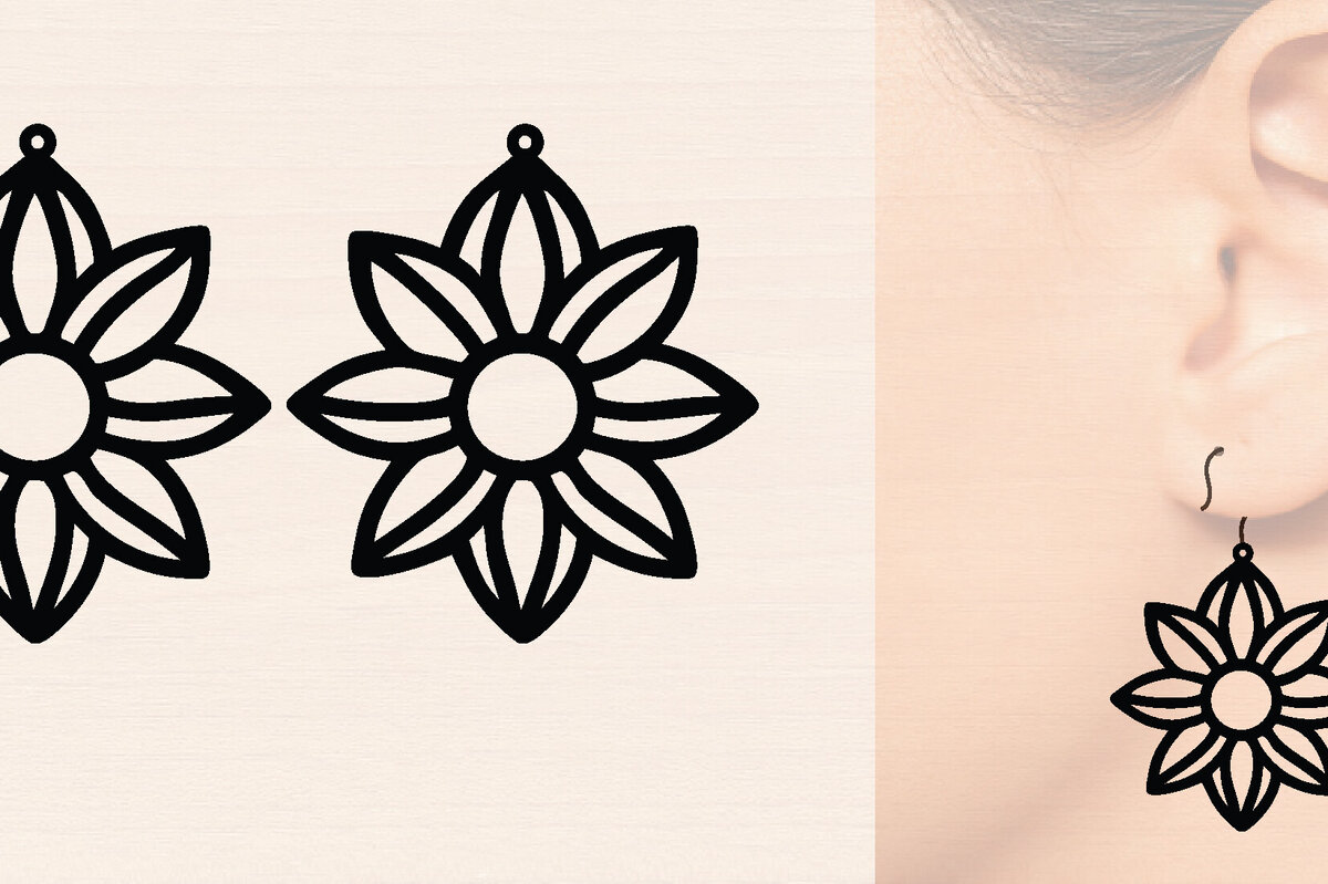 Intra απο ξύλο plywood 3mm-4mm πάχος – Ξύλινα σκουλαρίκια Spring Δίασταση  5x5 cm INTRAFABR-118635017