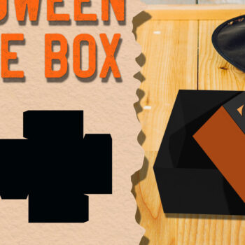 Intra απο ξύλο plywood 3mm-4mm πάχος – Square Box Halloween Δίασταση  20x20 cm INTRAFABR-79049529 - Image 1