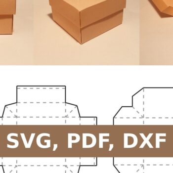 Intra απο ξύλο plywood 3mm-4mm πάχος – Τετράγωνο κουτί με καπάκι Δίασταση  20x20 cm INTRAFABR-33159448 - Image 1