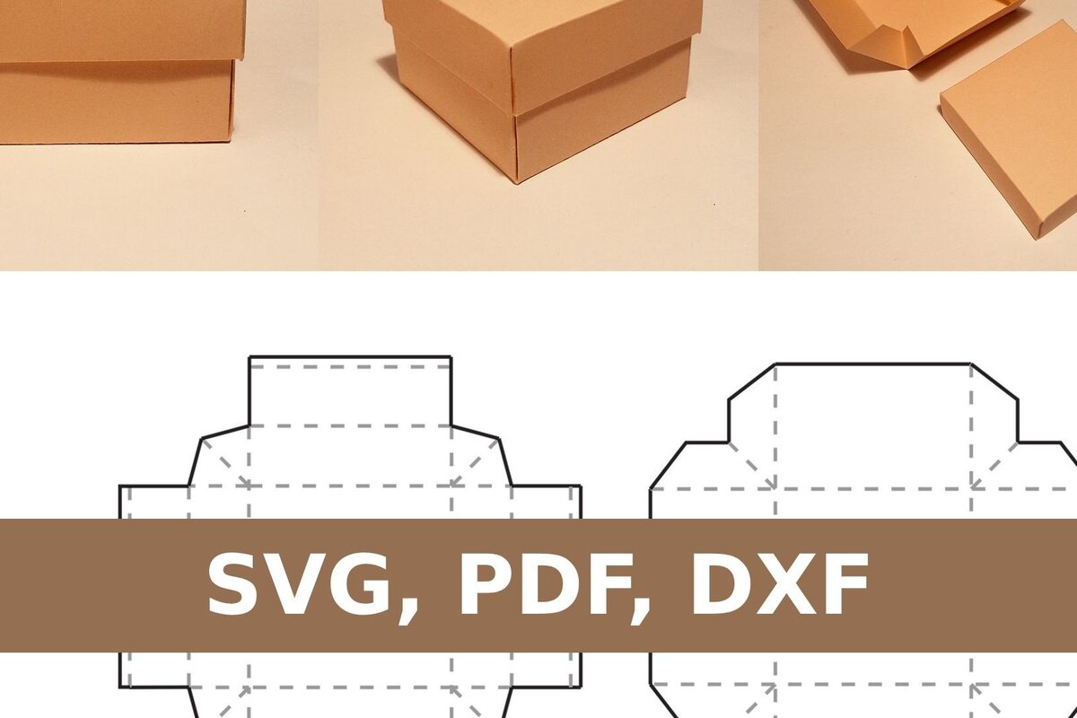 Intra απο ξύλο plywood 3mm-4mm πάχος – Τετράγωνο κουτί με καπάκι Δίασταση  20x20 cm INTRAFABR-33159448