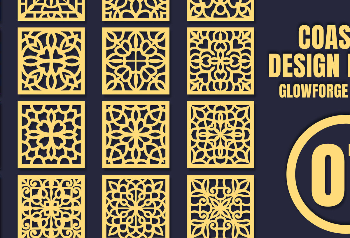 Intra απο ξύλο plywood 3mm-4mm πάχος – Square Coasters Mandala 07 Δίασταση  20x20 cm INTRAFABR-85510251