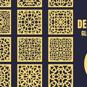 Intra απο ξύλο plywood 3mm-4mm πάχος – Square Coasters Mandala 08 Δίασταση  20x20 cm INTRAFABR-85510263 - Image 1