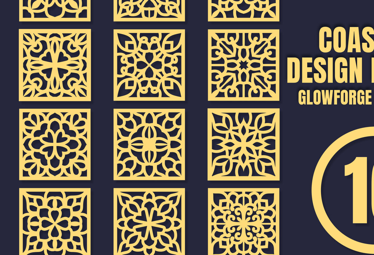 Intra απο ξύλο plywood 3mm-4mm πάχος – Square CoastersMandala 16 Δίασταση  20x20 cm INTRAFABR-85510351