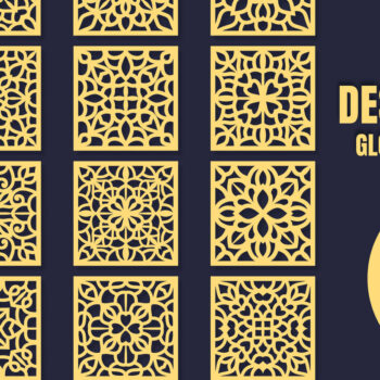 Intra απο ξύλο plywood 3mm-4mm πάχος – Square CoastersMandala 19 Δίασταση  20x20 cm INTRAFABR-85510380 - Image 1