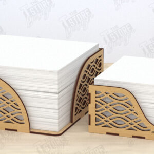 Intra απο ξύλο plywood 3mm-4mm πάχος – Τετράγωνη θήκη χαρτοπετσέτας| Αρχείο CNC Δίασταση 20x20 cm INTRAFABR-120025872