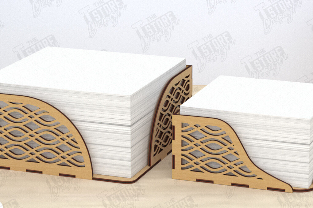 Intra απο ξύλο plywood 3mm-4mm πάχος – Τετράγωνη θήκη χαρτοπετσέτας| Αρχείο CNC Δίασταση  20x20 cm INTRAFABR-120025872