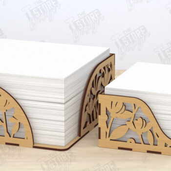 Intra απο ξύλο plywood 3mm-4mm πάχος – Τετράγωνη θήκη χαρτοπετσέτας| Αρχείο CNC Δίασταση 20x20 cm INTRAFABR-120025875 - Image 1