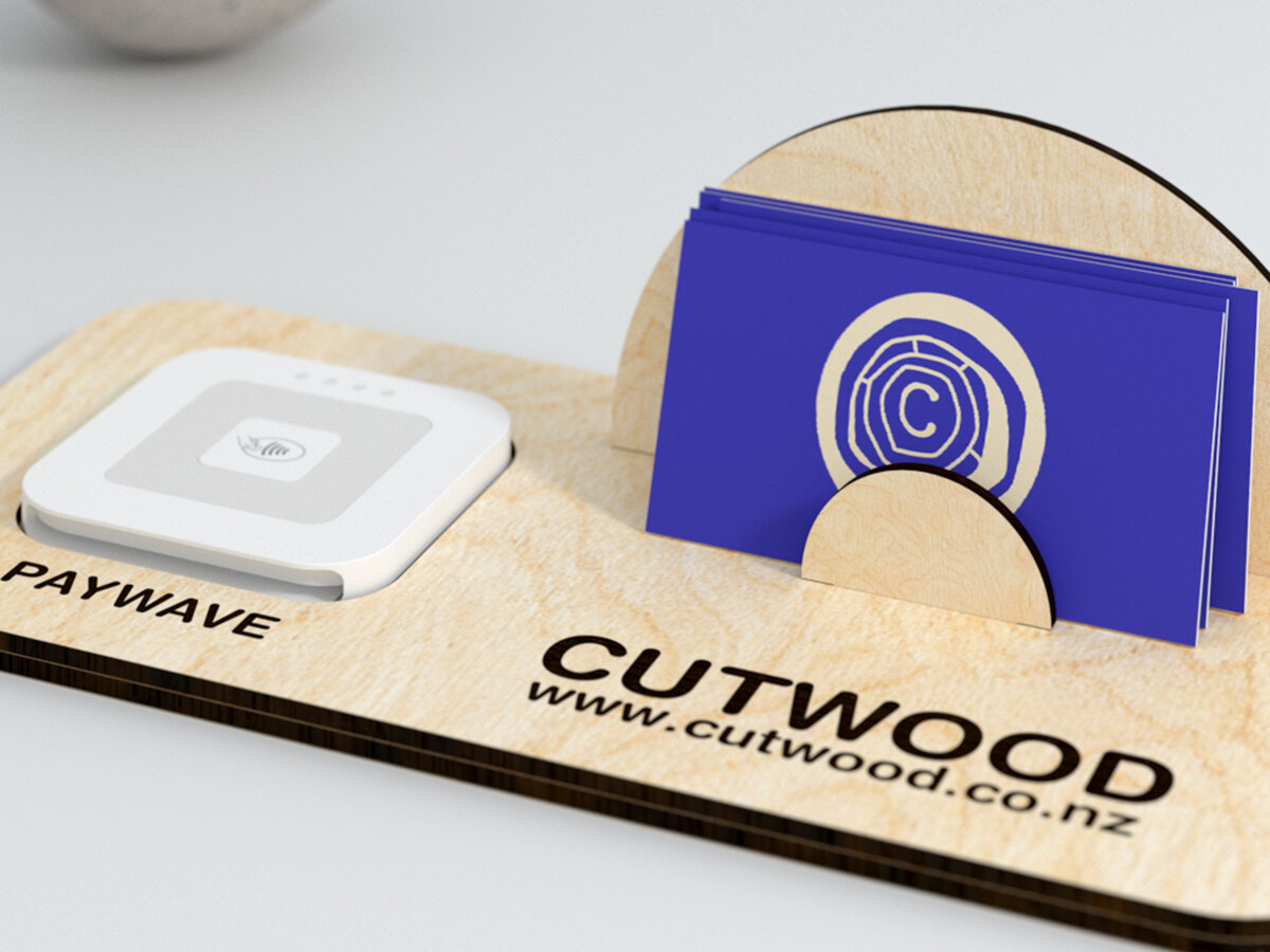 Intra απο ξύλο plywood 3mm-4mm πάχος – Square Reader Dock - Τετράγωνο σημάδι πληρωμής Δίασταση  20x20 cm INTRAFABR-29594891