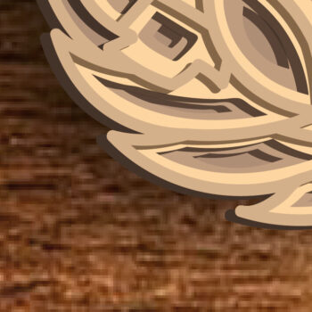 Intra απο ξύλο plywood 3mm-4mm πάχος – Αρχεία AI Squirrel / Multi Layer DXF Δίασταση  20x20 cm INTRAFABR-75122291 - Image 5