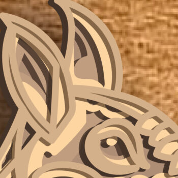 Intra απο ξύλο plywood 3mm-4mm πάχος – Αρχεία AI Squirrel / Multi Layer DXF Δίασταση  20x20 cm INTRAFABR-75122291 - Image 7