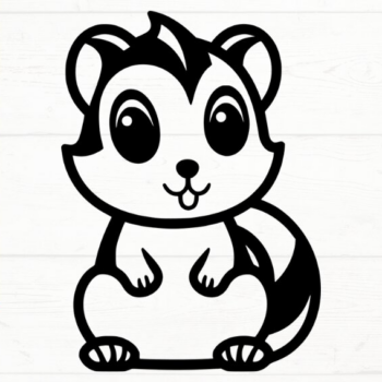 Intra απο ξύλο plywood 3mm-4mm πάχος – Σκίουρος, DXF, EPS, JPG, PNG Δίασταση  20x20 cm INTRAFABR-115721464 - Image 2