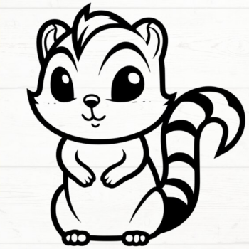 Intra απο ξύλο plywood 3mm-4mm πάχος – Σκίουρος, DXF, EPS, JPG, PNG Δίασταση  20x20 cm INTRAFABR-115721464 - Image 3