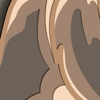 Intra απο ξύλο plywood 3mm-4mm πάχος – St Bernar Dog Multilayer/3D Layered Δίασταση  20x20 cm INTRAFABR-67067731 - Image 4