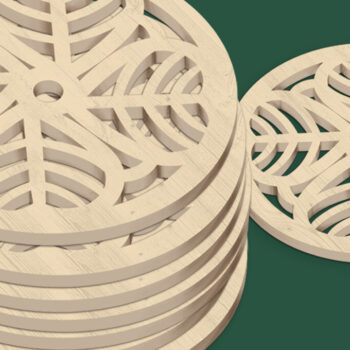Intra απο ξύλο plywood 3mm-4mm πάχος – Σουβέρ κοπής με λέιζερ St Patricks 15 Δίασταση  20x20 cm INTRAFABR-60859227 - Image 2
