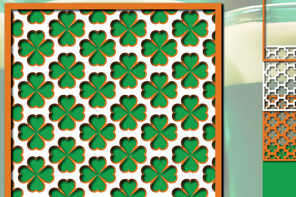 Intra απο ξύλο plywood 3mm-4mm πάχος – Ημέρα του Αγίου Πατρικίου Δίασταση  20x20 cm INTRAFABR-63673911