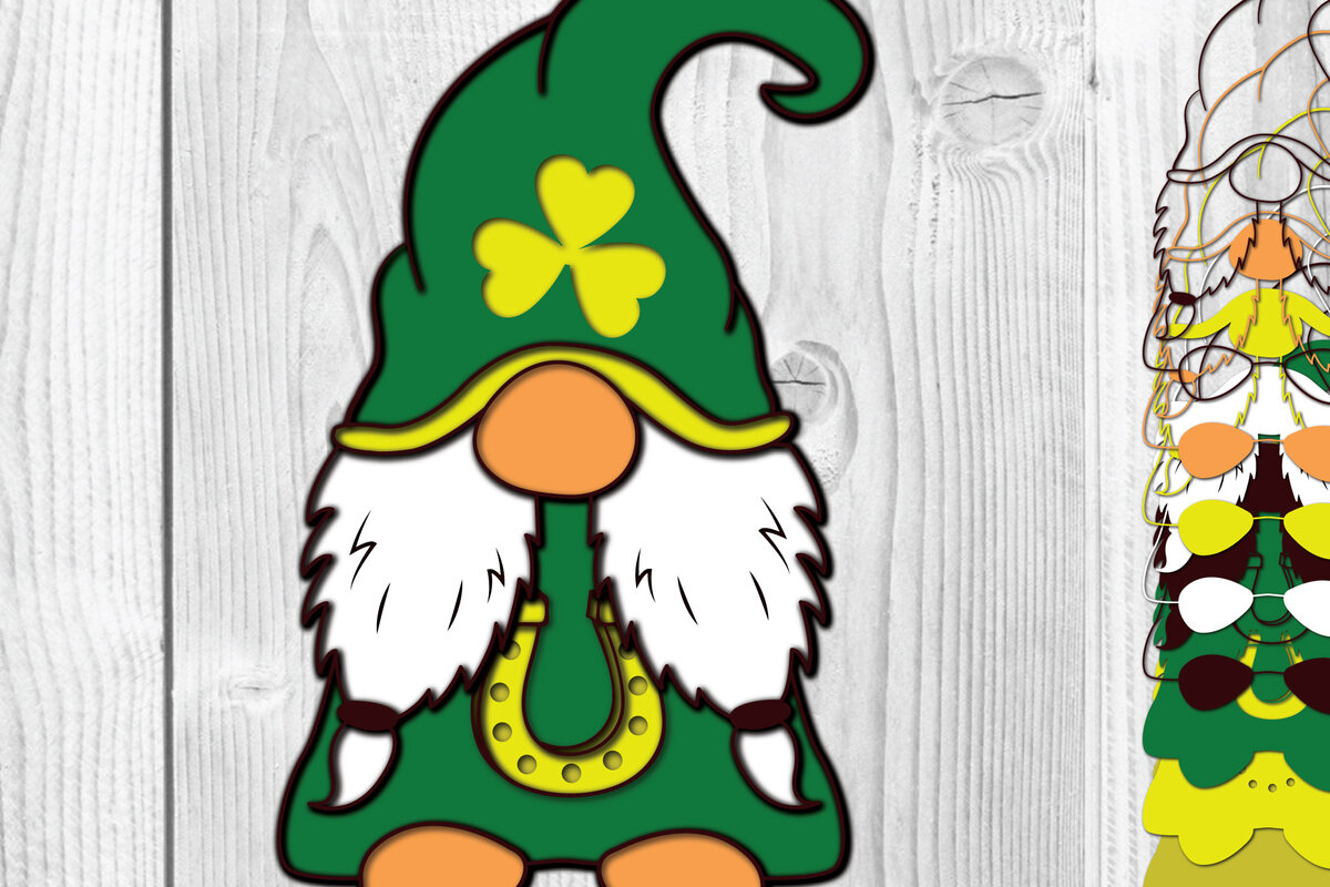 Intra απο ξύλο plywood 3mm-4mm πάχος – Ημέρα του Αγίου Πατρικίου 3d Paper Cut Δίασταση  20x20 cm INTRAFABR-64836129