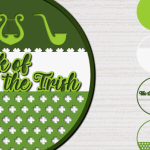 Intra απο ξύλο plywood 3mm-4mm πάχος – Ημέρα του Αγίου Πατρικίου 3d Paper cut Δίασταση  20x20 cm INTRAFABR-62226925