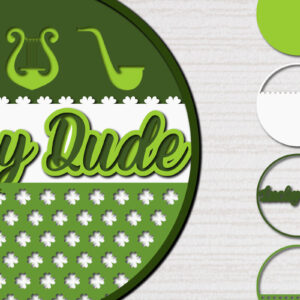 Intra απο ξύλο plywood 3mm-4mm πάχος – Ημέρα του Αγίου Πατρικίου 3d Paper cut Δίασταση  20x20 cm INTRAFABR-62227560