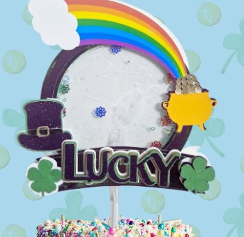 Intra απο ξύλο plywood 3mm-4mm πάχος – Τούρτα για την ημέρα του Αγίου Πατρικίου Δίασταση  20x20 cm INTRAFABR-90387376 - Image 3