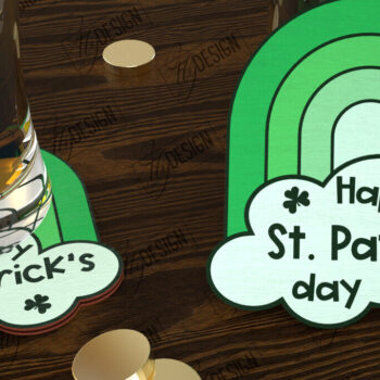 Intra απο ξύλο plywood 3mm-4mm πάχος – Πακέτο σουβέρ για την ημέρα του Αγίου Πατρικίου | CNC Δίασταση 20x20 cm INTRAFABR-115439686 - Image 3