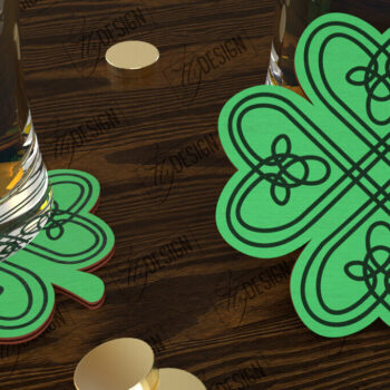 Intra απο ξύλο plywood 3mm-4mm πάχος – Πακέτο σουβέρ για την ημέρα του Αγίου Πατρικίου | CNC Δίασταση 20x20 cm INTRAFABR-115439686 - Image 5