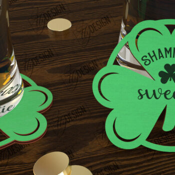 Intra απο ξύλο plywood 3mm-4mm πάχος – Πακέτο σουβέρ για την ημέρα του Αγίου Πατρικίου | CNC Δίασταση 20x20 cm INTRAFABR-115439686 - Image 6