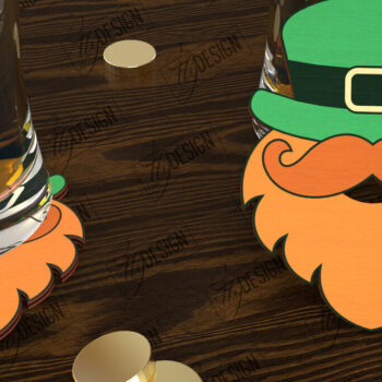 Intra απο ξύλο plywood 3mm-4mm πάχος – Πακέτο σουβέρ για την ημέρα του Αγίου Πατρικίου | CNC Δίασταση 20x20 cm INTRAFABR-115439686 - Image 7