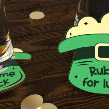 Intra απο ξύλο plywood 3mm-4mm πάχος – Πακέτο σουβέρ για την ημέρα του Αγίου Πατρικίου | CNC Δίασταση 20x20 cm INTRAFABR-115439686 - Image 10