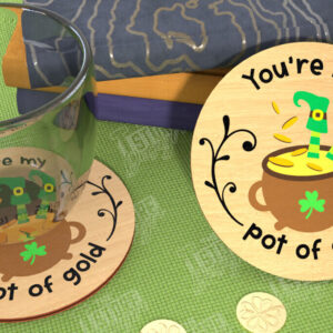Intra απο ξύλο plywood 3mm-4mm πάχος – Σουβέρ για την ημέρα του Αγίου Πατρικίου | Κύπελλο σουβέρ Δίασταση  20x20 cm INTRAFABR-115453714