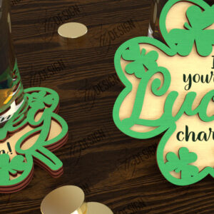 Intra απο ξύλο plywood 3mm-4mm πάχος – Σουβέρ για την ημέρα του Αγίου Πατρικίου | Κύπελλο σουβέρ Δίασταση  20x20 cm INTRAFABR-115439361