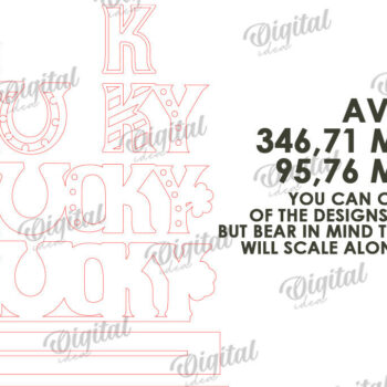 Intra απο ξύλο plywood 3mm-4mm πάχος – Πακέτο κοπής με λέιζερ ντεκόρ St Patrick's Day Δίασταση  20x20 cm INTRAFABR-115496846 - Image 7