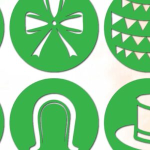 Intra απο ξύλο plywood 3mm-4mm πάχος – Πακέτο St Patrick's Day Decor Δίασταση  20x20 cm INTRAFABR-62662389
