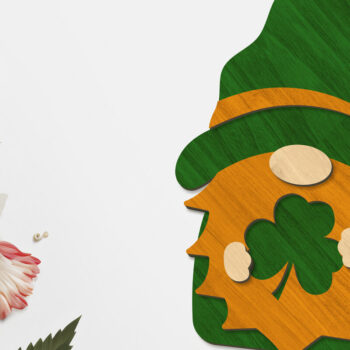 Intra απο ξύλο plywood 3mm-4mm πάχος – Διακοσμητικό στοιχειό του Αγίου Πατρικίου Δίασταση  40x30 cm INTRAFABR-91468632 - Image 2